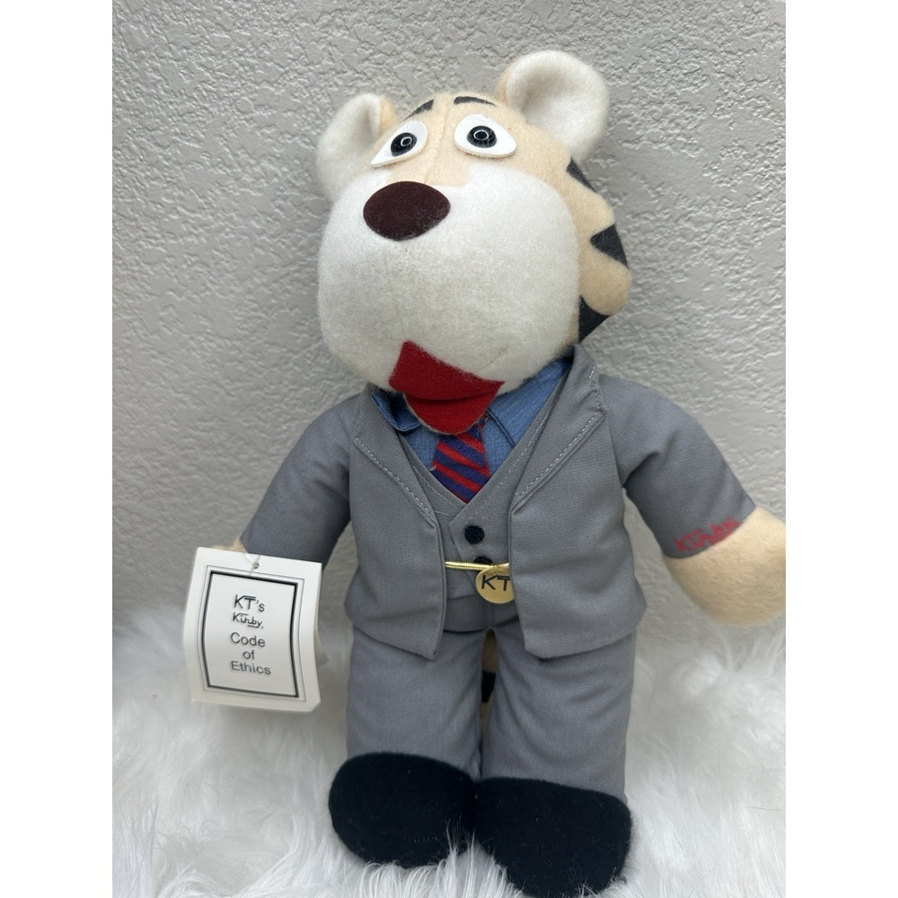 $55 🌙 KT Kirby Vacuum Tiger‎ Plush Animal Stuffed Animal 80s Salesman NEW